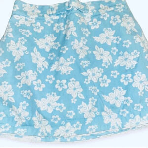 ANGEL FISH EUC GIRLS BLUE FLORAL SKORT BOTTOMS SIZE 3T